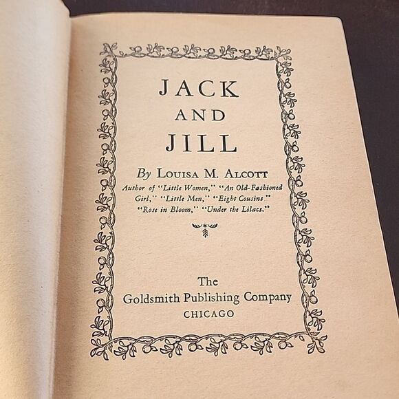 Antique Jack and Jill Hardcover Book Louisa May Alcott - Picture 3 of 9